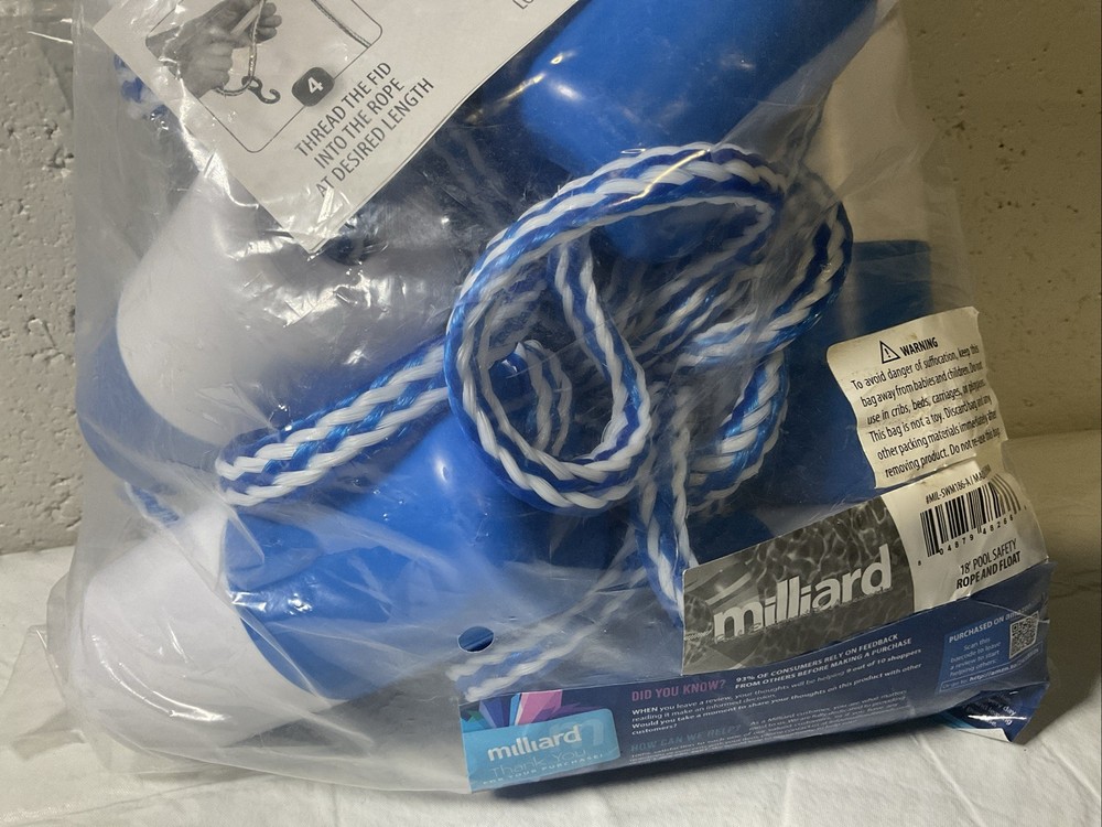 Millard 18’ Pool Safety Rope And Float New