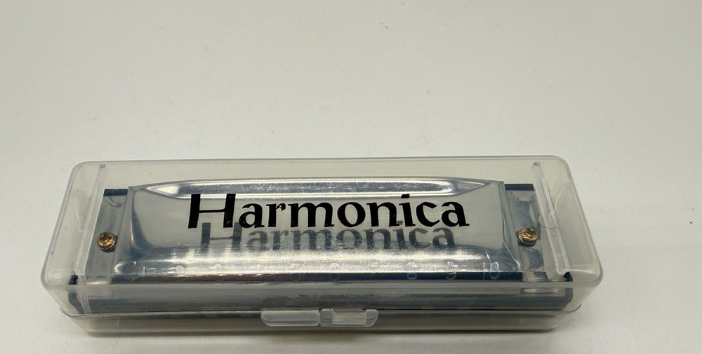 Ten Hole Harmonica with Case & Instructions