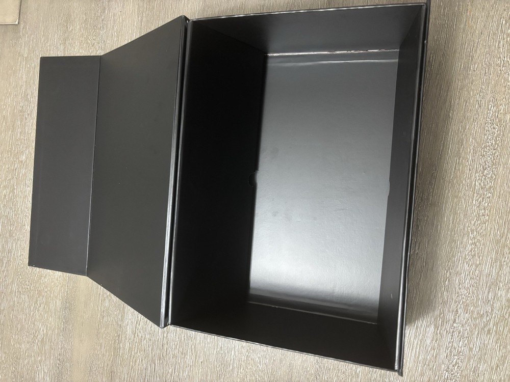 Luxury Magnetic Gift Box Black Rigid Packaging Large Empty Box NEW