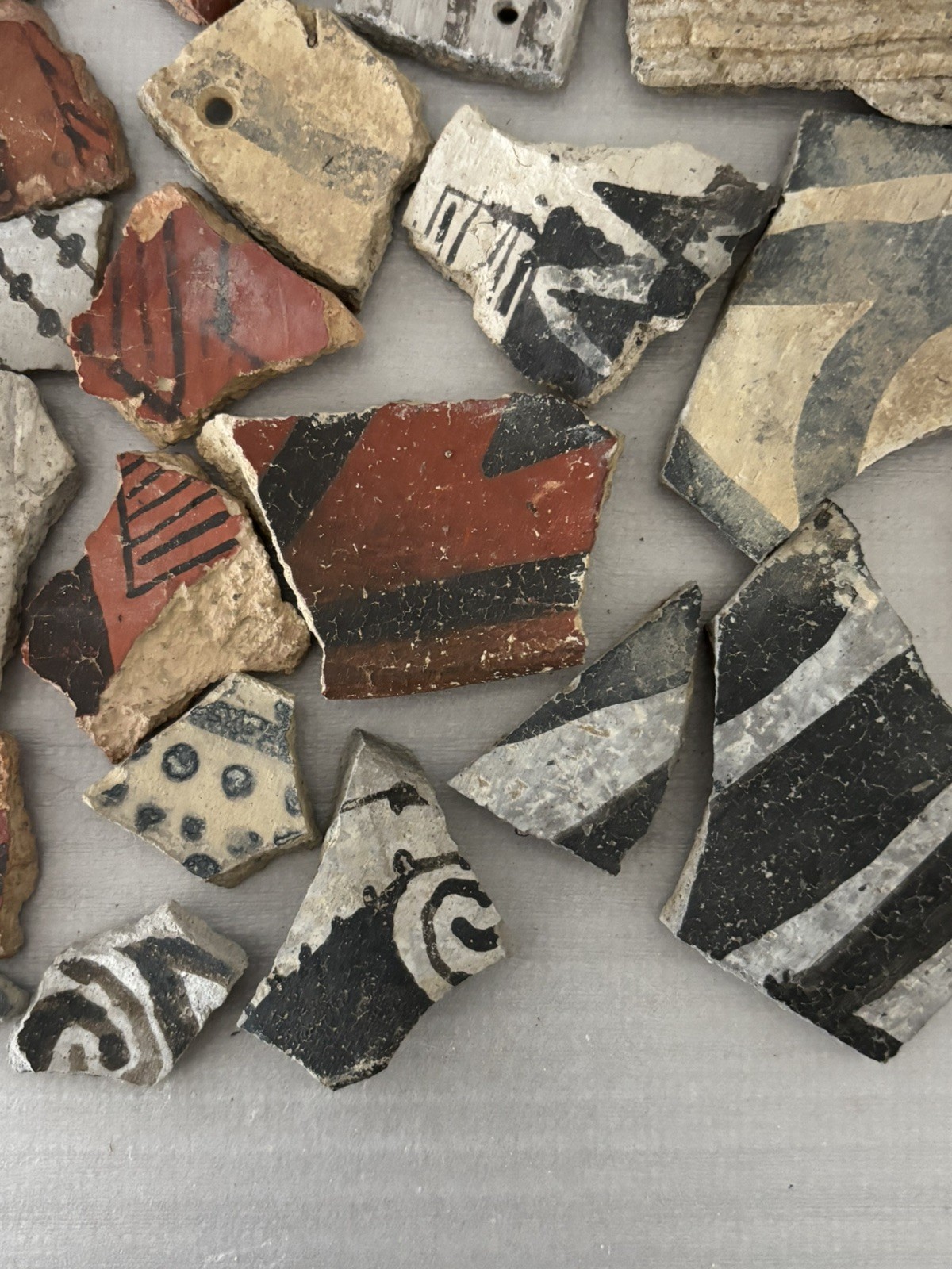 30+ Ancient Anasazi Native American Pottery Shards Arizona L8-B FREE SHIP