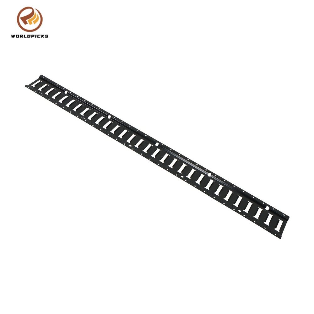 Black 35 Pack Multi-Size E Track Rail Kit, 5ft 8ft Rails With Straps Hardware