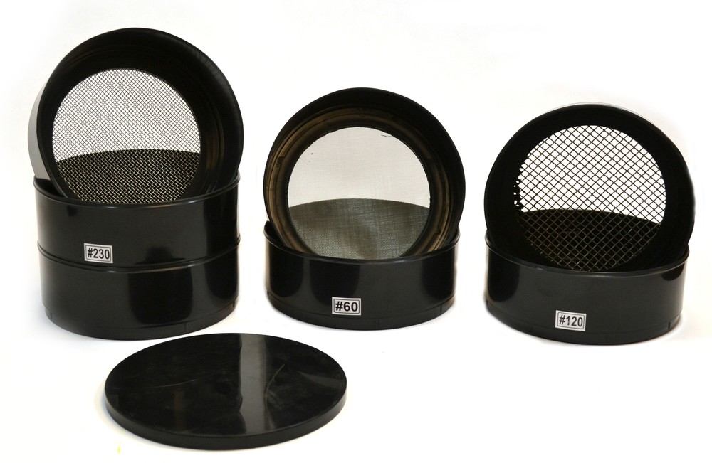 Eisco Labs 8 Piece Plastic Sieve/ Strainer - Stainless Steel Mesh
