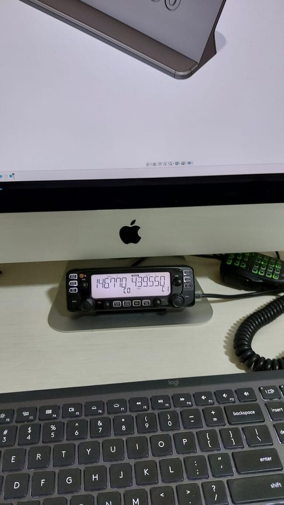 Custom Angled Desk Stand for Icom IC-2730 Control Panel