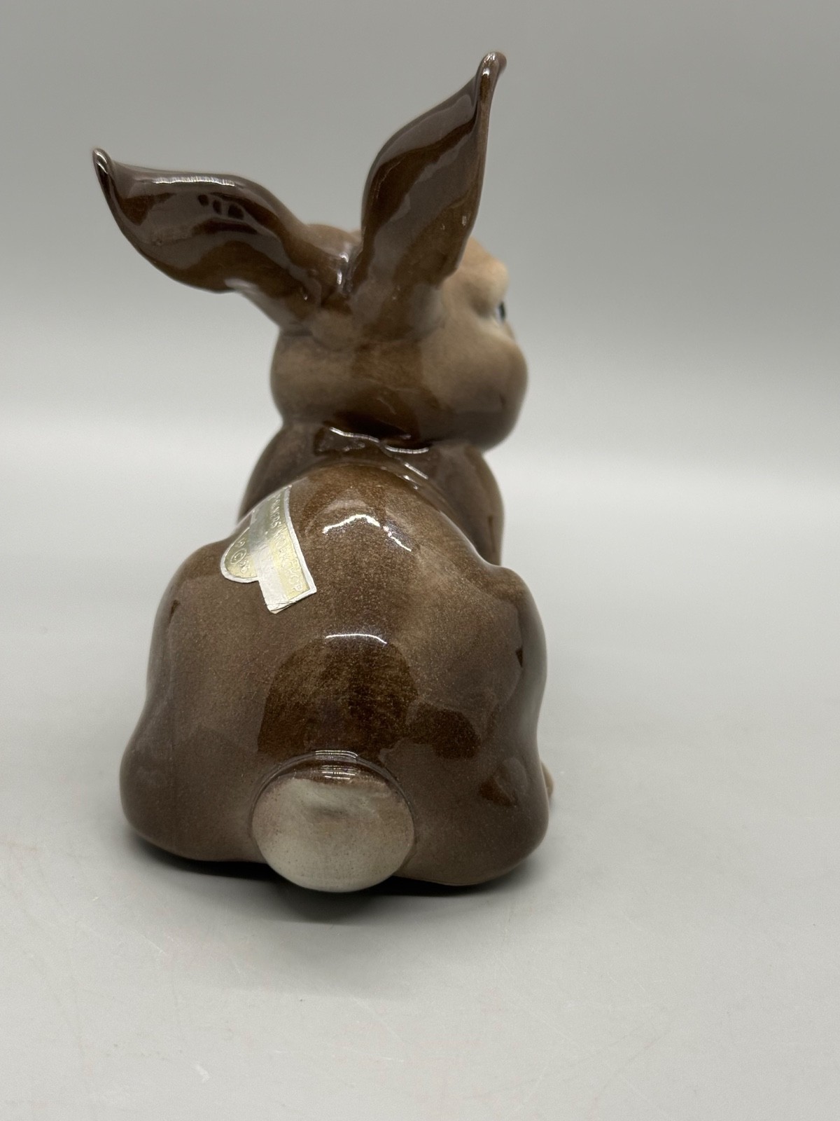 Vintage Hagen Renaker Glossy Brown Molly Rabbit
