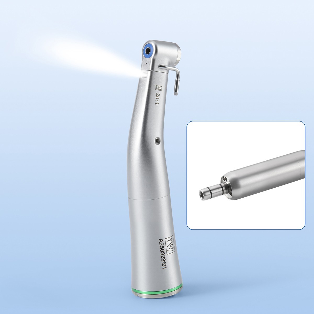 AZDENT Dental Brushless Implant Motor +20:1 LED Contra Handpiece Touch Screen