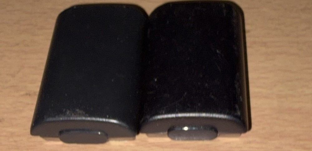 2 Black AA Battery Back Cover Cases For Xbox 360 Wireless Controllers Oem