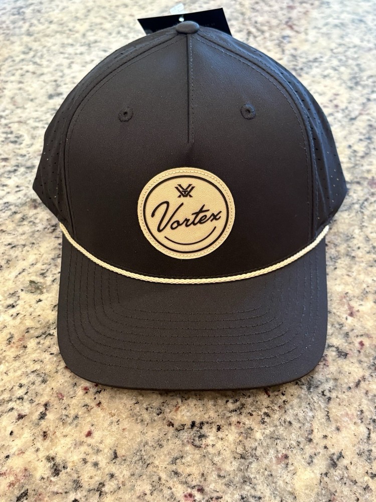 Vortex Golf Script Logo Patch Hat SKU 225-15-BLK 🔥BRAND NEW WITH TAGS🔥