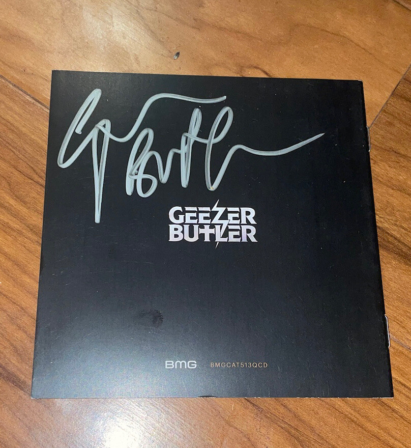 Geezer Butler Signed CD Black Sabbath