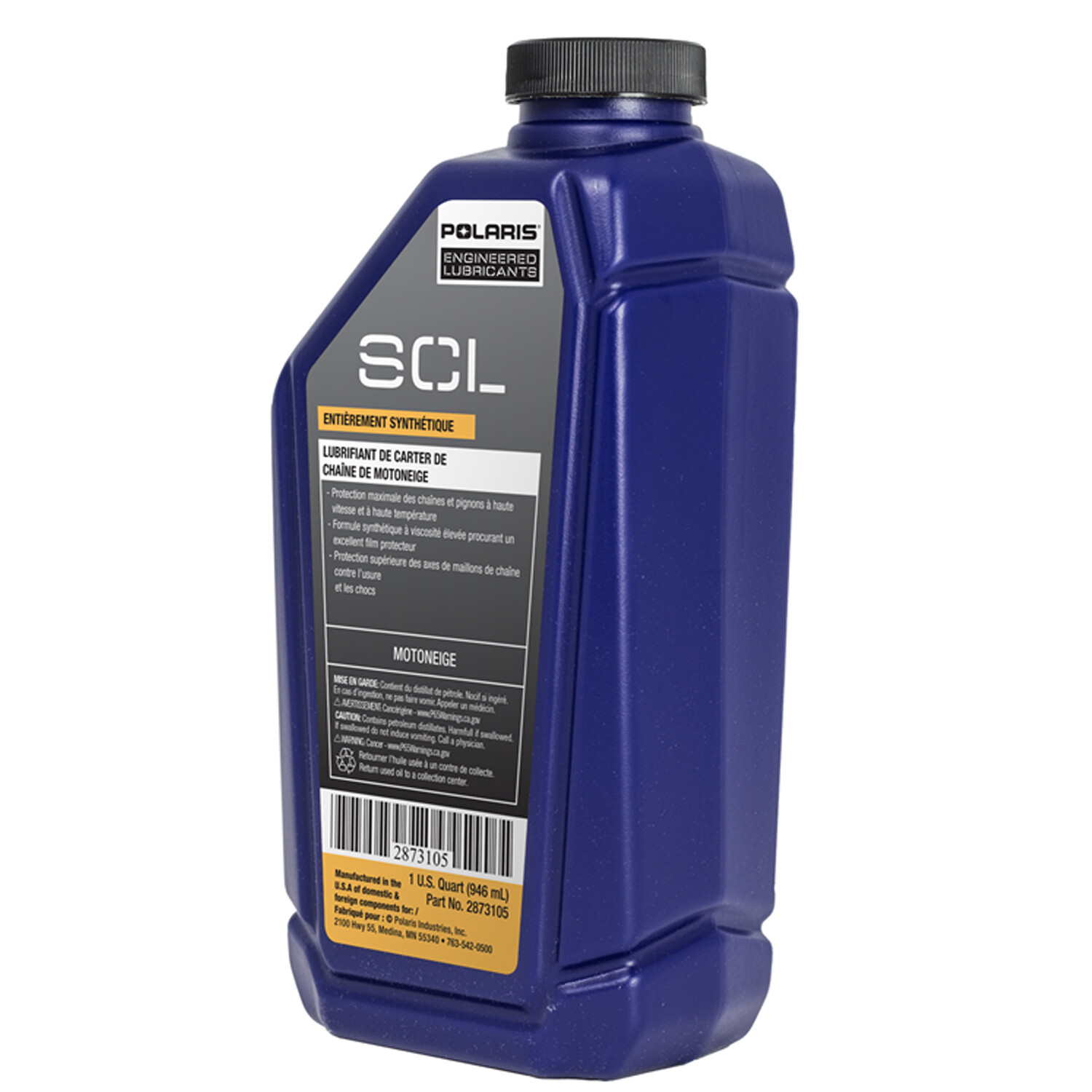 Polaris Snowmobile New OEM Chaincase Lubricant, 1 Quart, 2873105
