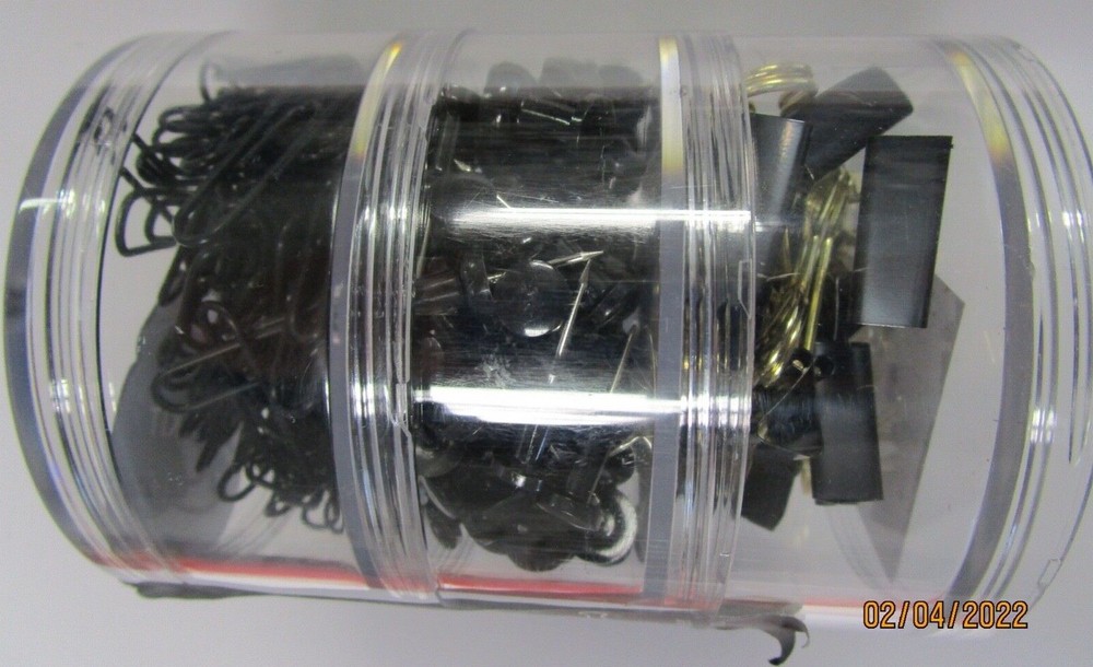 CLIP KIT...150 PAPER CLIPS..80 PUSH PINS...15 BINDER CLIIPS