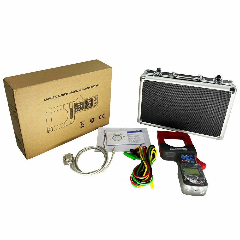 Portable 3 Phase Clamp Power Meter Automatic Large Caliber Tester Shift 2000A