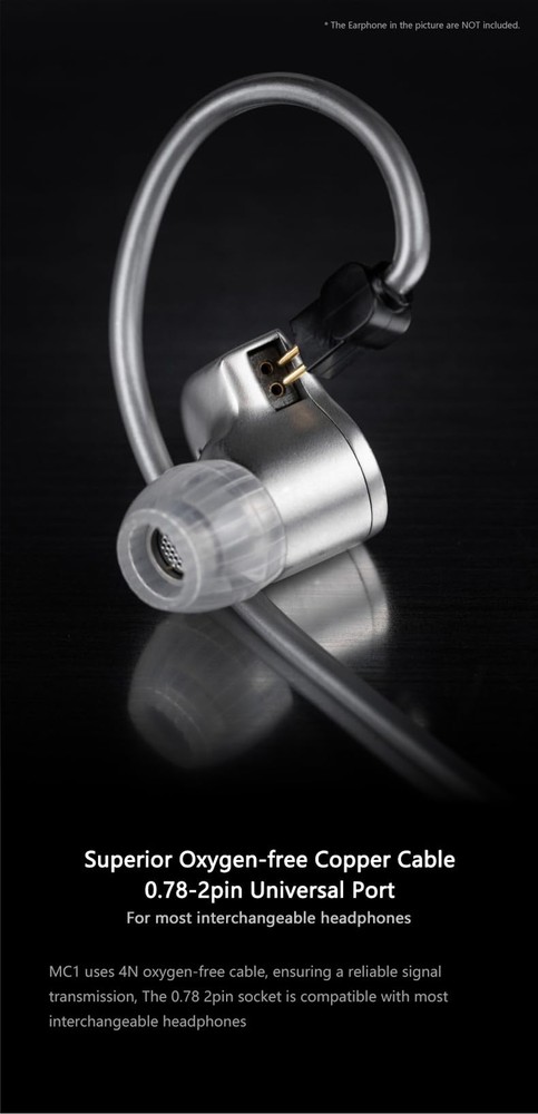 MC1 Multipurpose Microphone Cable 3.5mm Earphone Upgrade Cable Microphone 0.7...