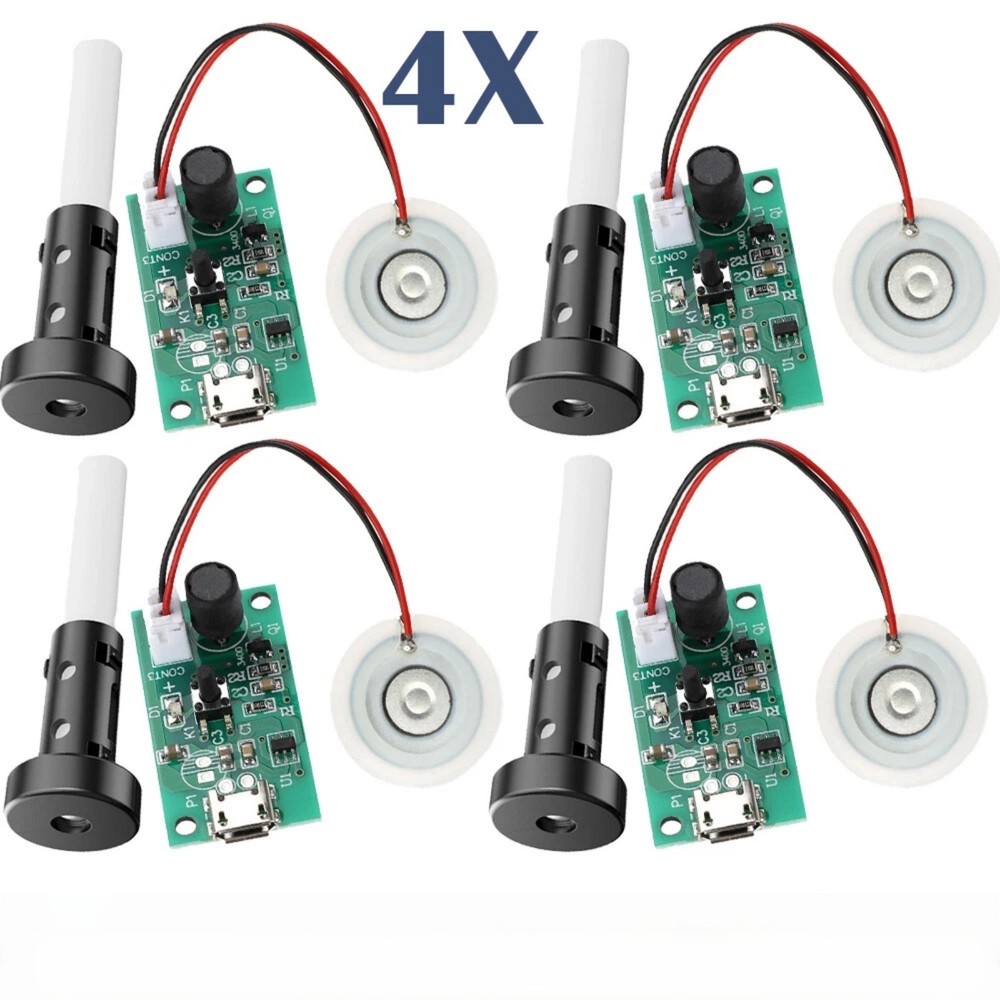 For DIY Humidifier Device 4PCS USB Ultrasonic Atomizer Driver Board Set New