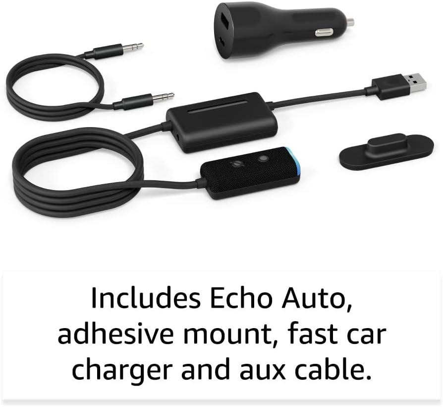 Amazon Echo Auto In Car Smart Speaker With Alexa - Black