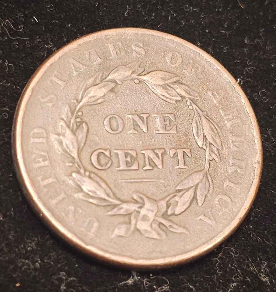 1838 Coronet Head / Large Cent / Extra Fine