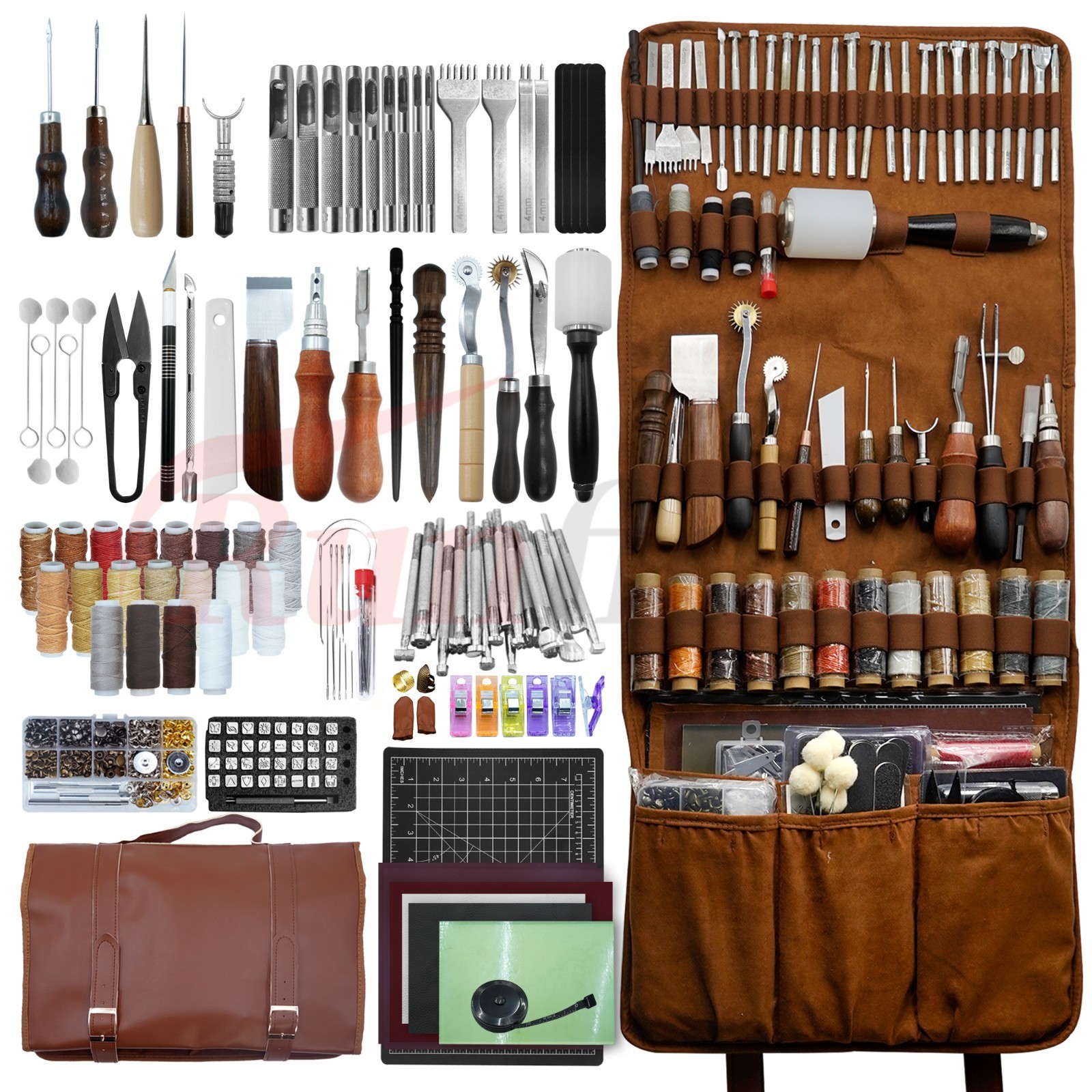 588PCS Professional Leather Working Tool Set,  Tools for Leather Craft Enthusias