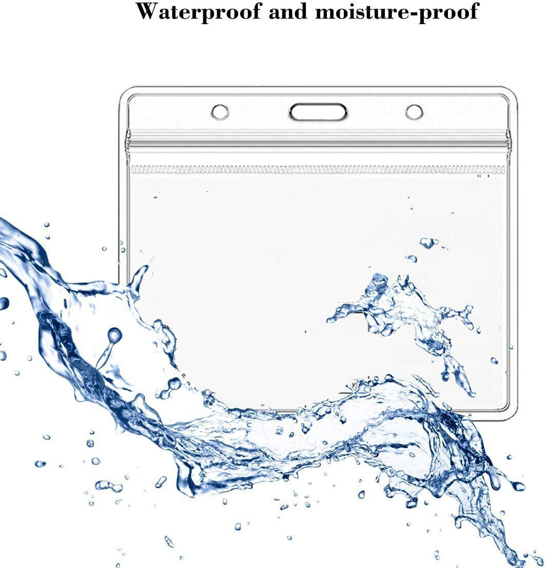 5 Pack Clear Vaccination Card Protector 4x3" Vaccine Record Holder Badge Sleeve