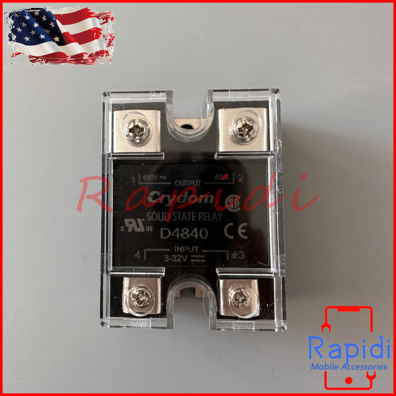NEW SSR Solid State Relay For Crydom D4840 Output 480VAC 40A Input 3-32VDC