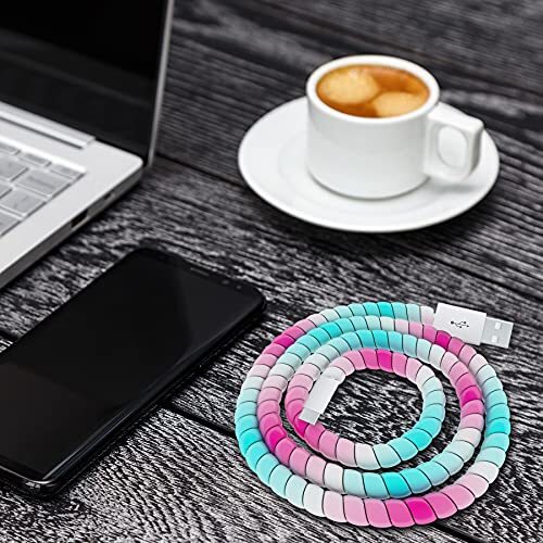Spiral Cable Protector Headphone Cable Saver9 Pc Cable Protector/Wire Repair/...