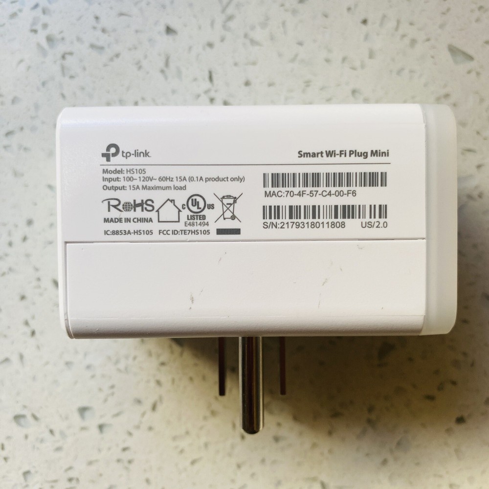 TP-LINK HS105 Smart Wi-Fi Plug Mini In Socket Controller