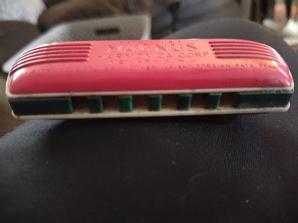 Vintage Plastic Toy Magnus Junior Harmonica