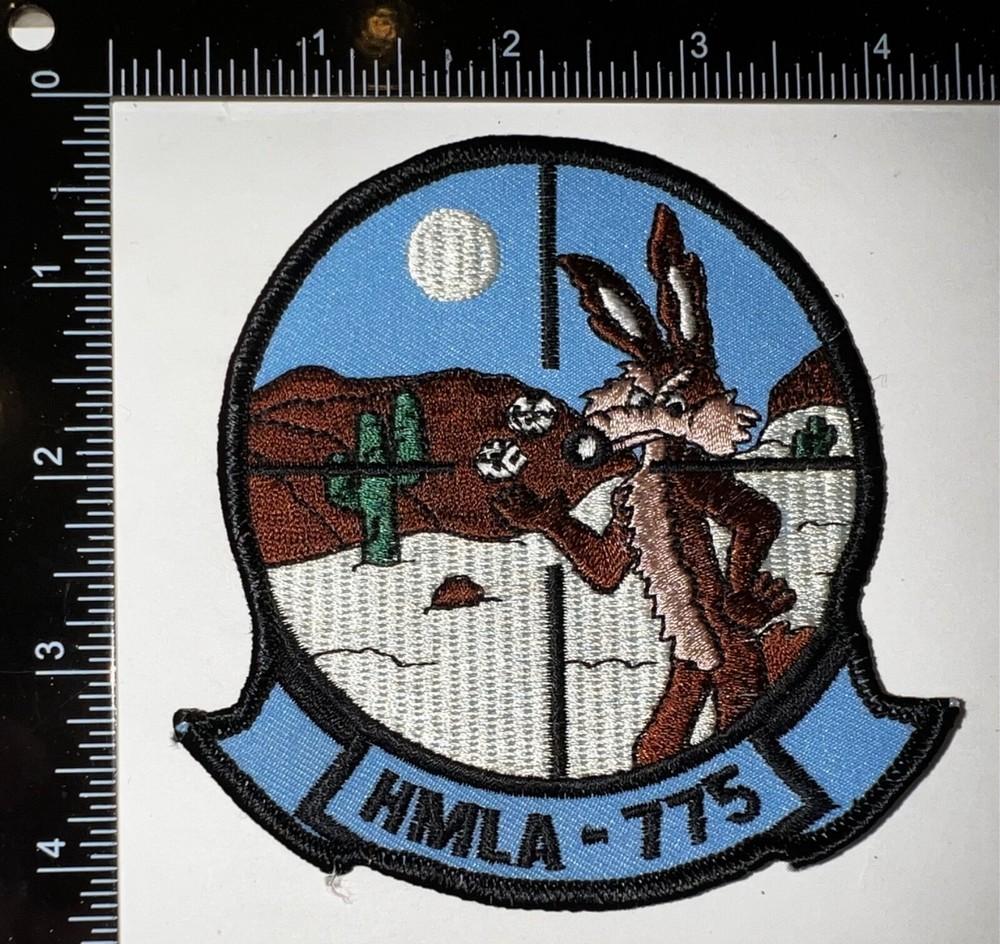 USMC Marine Corps Light Attack Helicopter Squadron HMLA-775 Wile E Coyote Patch