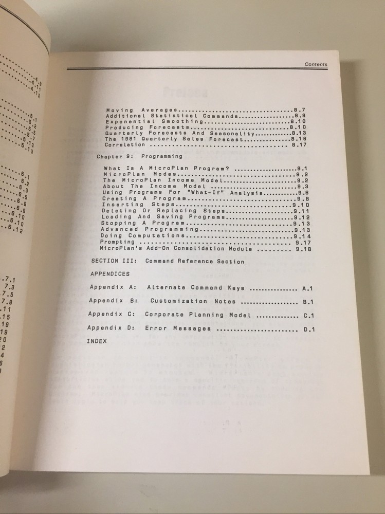 Vintage 1983 KAYPRO MICROPLAN Software Manual (NO DISK)