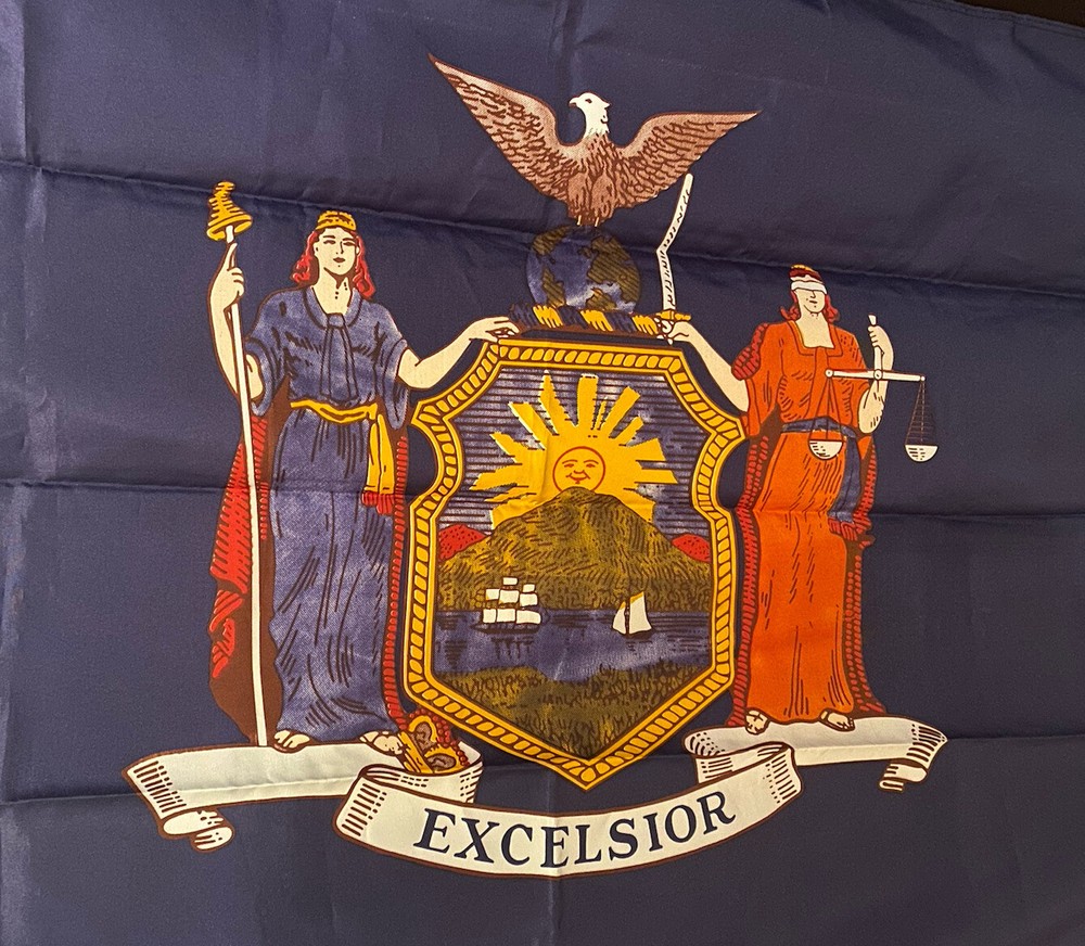 Excelsior New York State Flag ~29” x 57” 100% Polyester