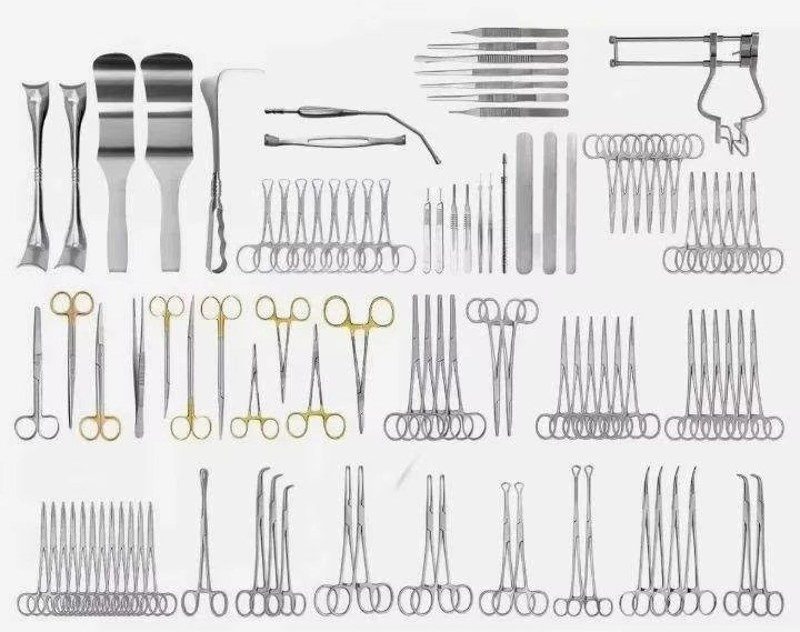 104 Pcs Basic Laparotomy Instruments Abdominal Set Medical Surgical German Grade