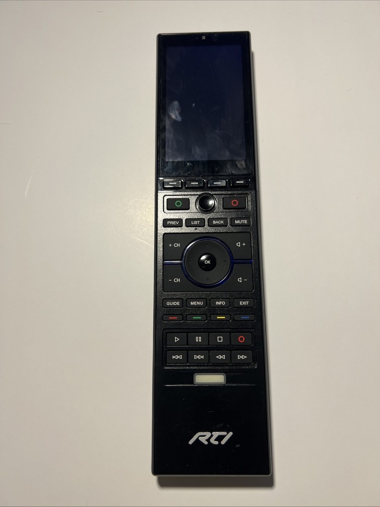 RTI T3X Black Wireless Handheld Touchscreen Display Remote Control