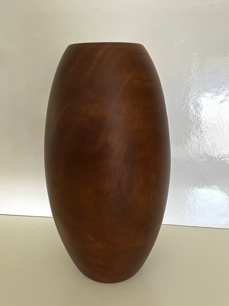 Tall Wooden Vase