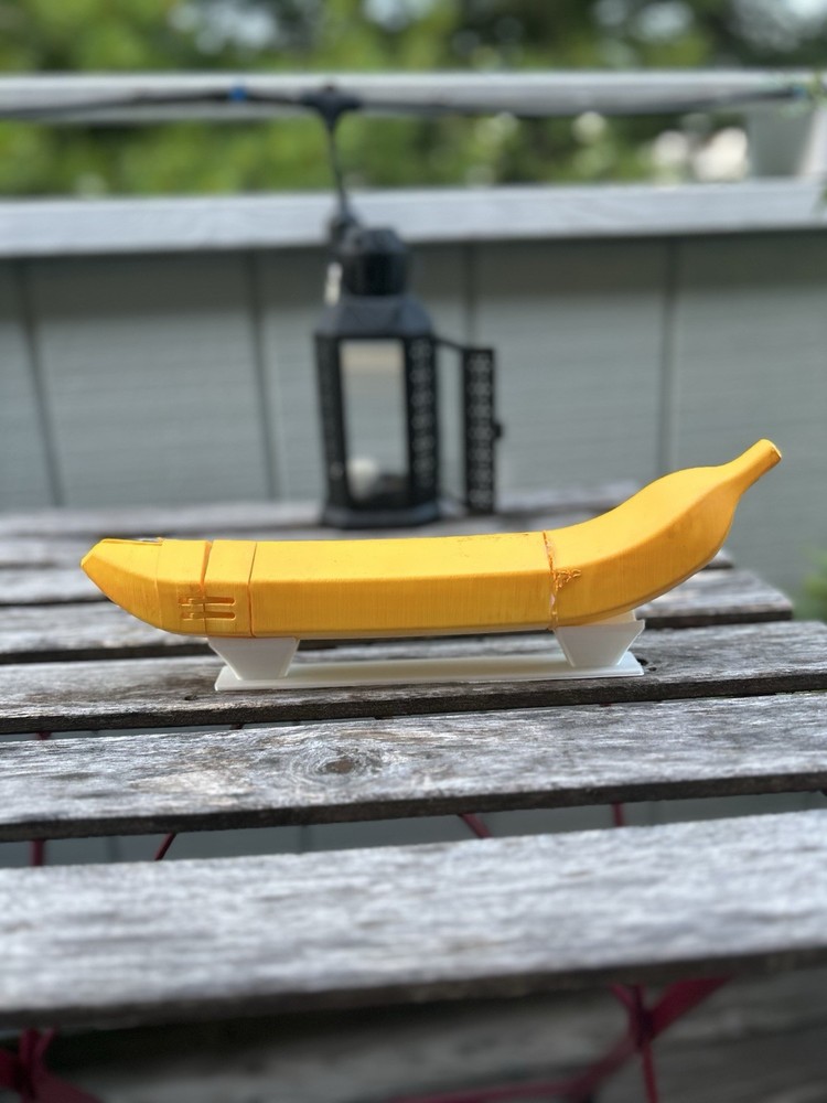 3D Printed Banana Katana with Display Stand