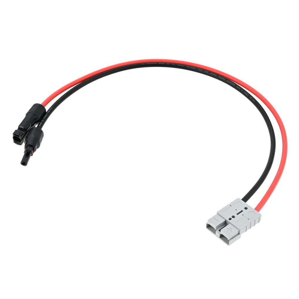 Solar Panel Cable Connector Kit 10AWG 60CM Solar Extension Cable for Solar Panel