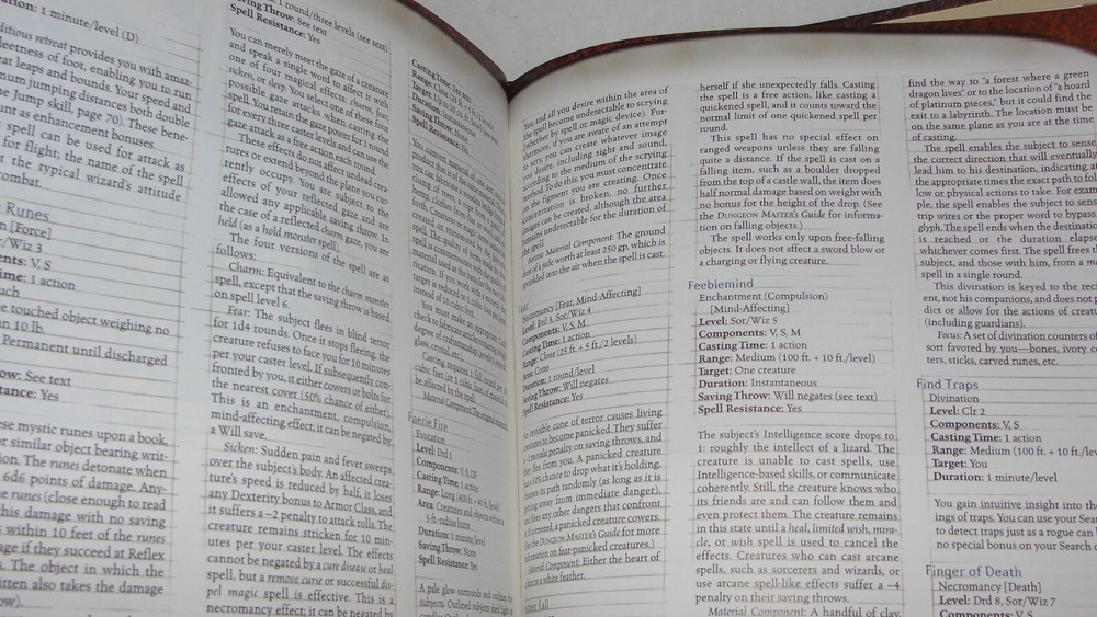 DUNGEON'S & DRAGONS PLAYER HANDBOOK - CORE RULEBOOK 1 -TSR11550