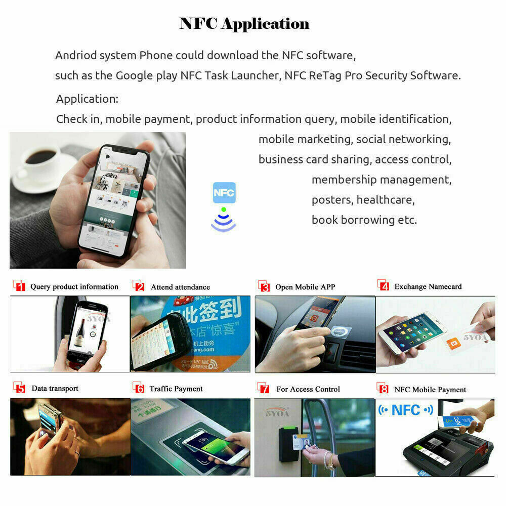 NTAG215 Blank NFC Cards Tags NTAG 215 TagMo Waterproof RFID PVC Lot Whole