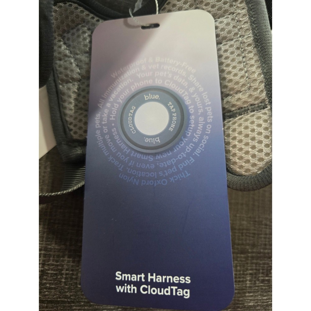 Smart Dog Harness Size Medium Brand Blue Cloud Tag Technology