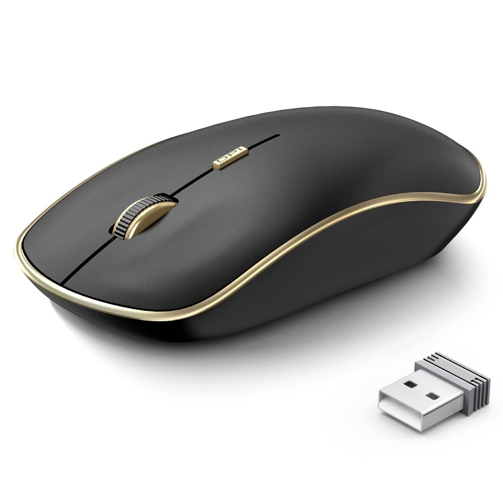 JOYACCESS Silent Wireless Mouse, Portable USB Mouse with 5 Adjustable DPI Levels