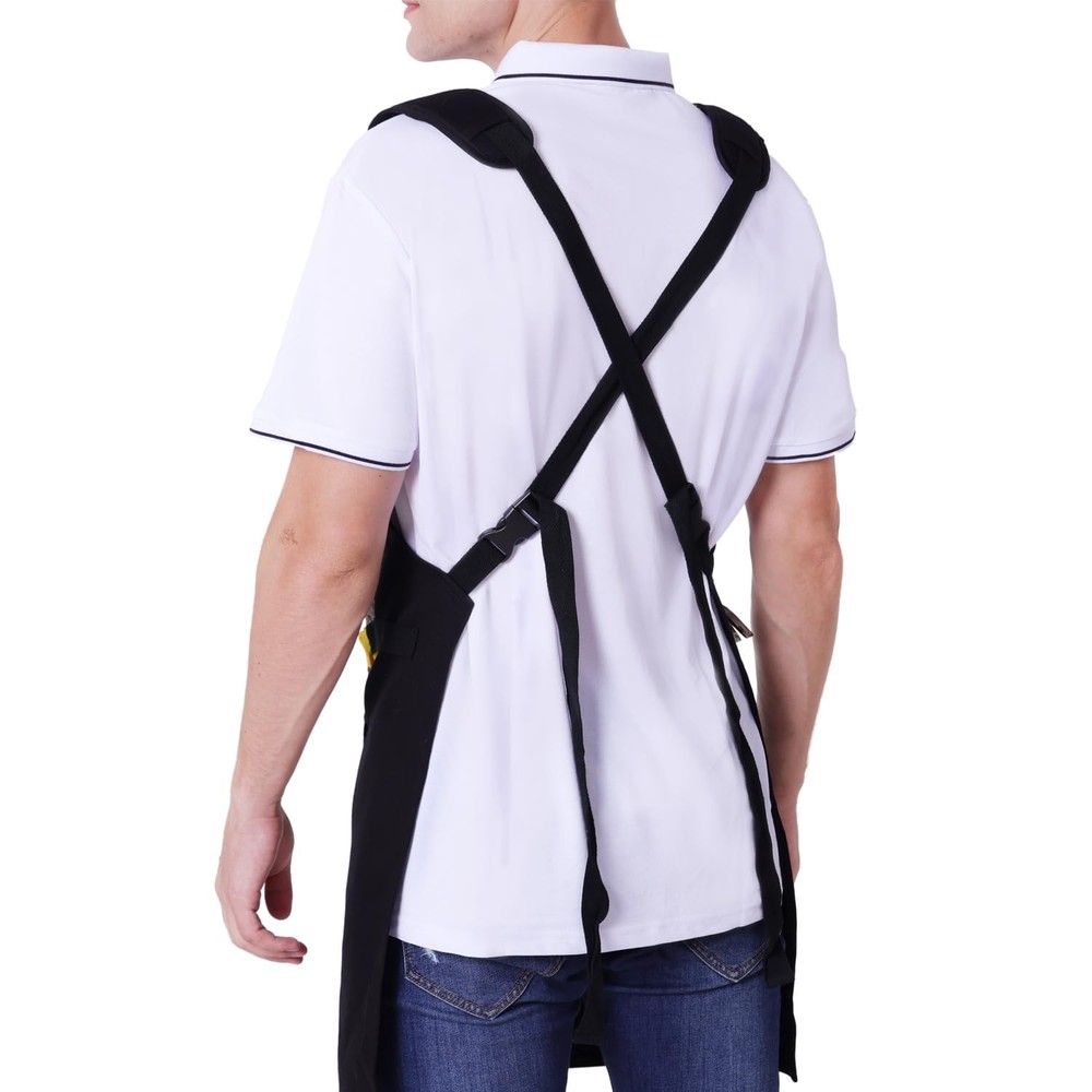 Mijotex Work Apron with Tool Pockets and Adjustable For Blacksmiths,Workshop,...
