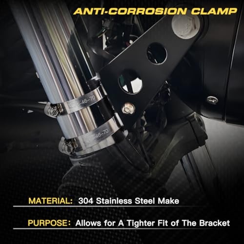 Motorcycle Headlight Bracket with Clamps Motorcycle Headlight Mounting Brackets