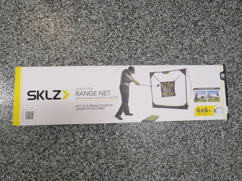 SKILZ Range Net 6x6 Portable Quick Setup Golf Target Training backyard Practice