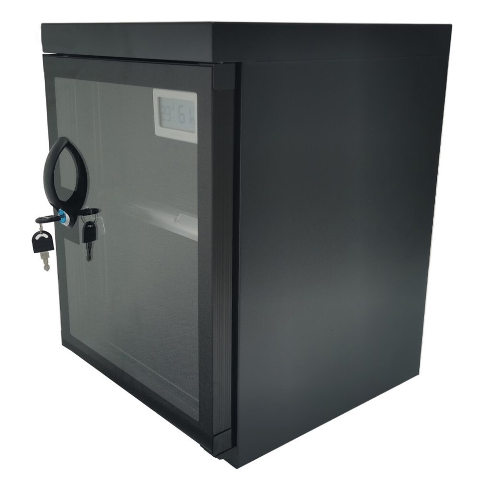 30L Digital Display Camera Dehumidify Storage Cabinet with Lock & Keys Two Layer