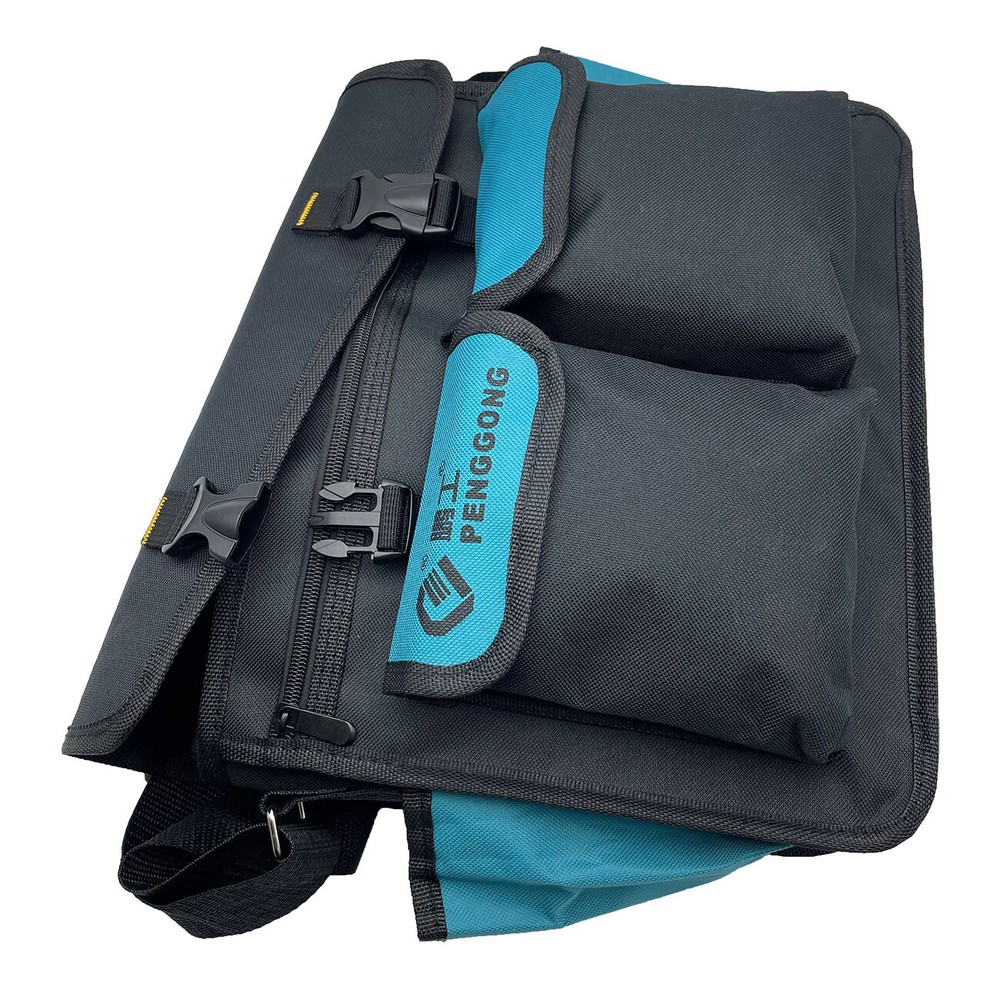 14" Electrician Tool Storage Bag Adjustable Shoulder Strap Oxford Multi Pockets