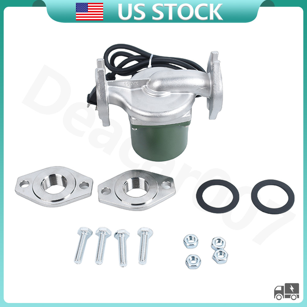 Stainless Steel Circulator Pump 115V 1/25hp For Hardy Boiler Taco 008-SF6 US