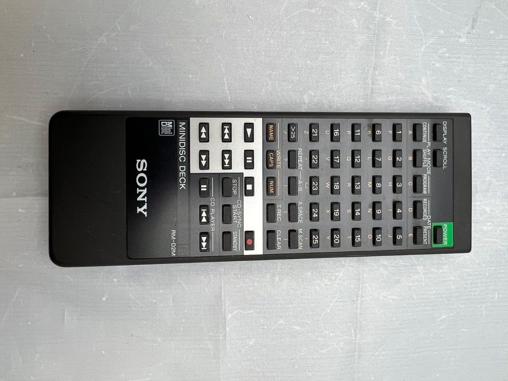 Infrared Checked SONY MD Deck MD Recorder MDS-JA3ES Remote Control RM-D2M workin