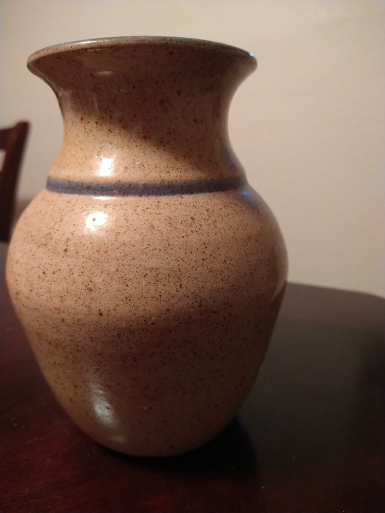 Hand-painted Ceramic Vase 6 1/2"