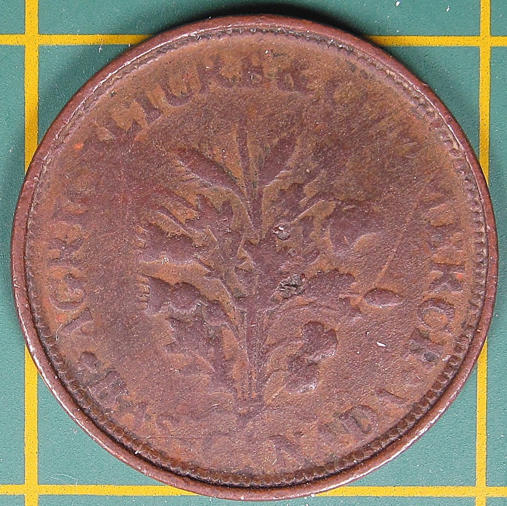 Lower Canada Un Sou token LC-30D