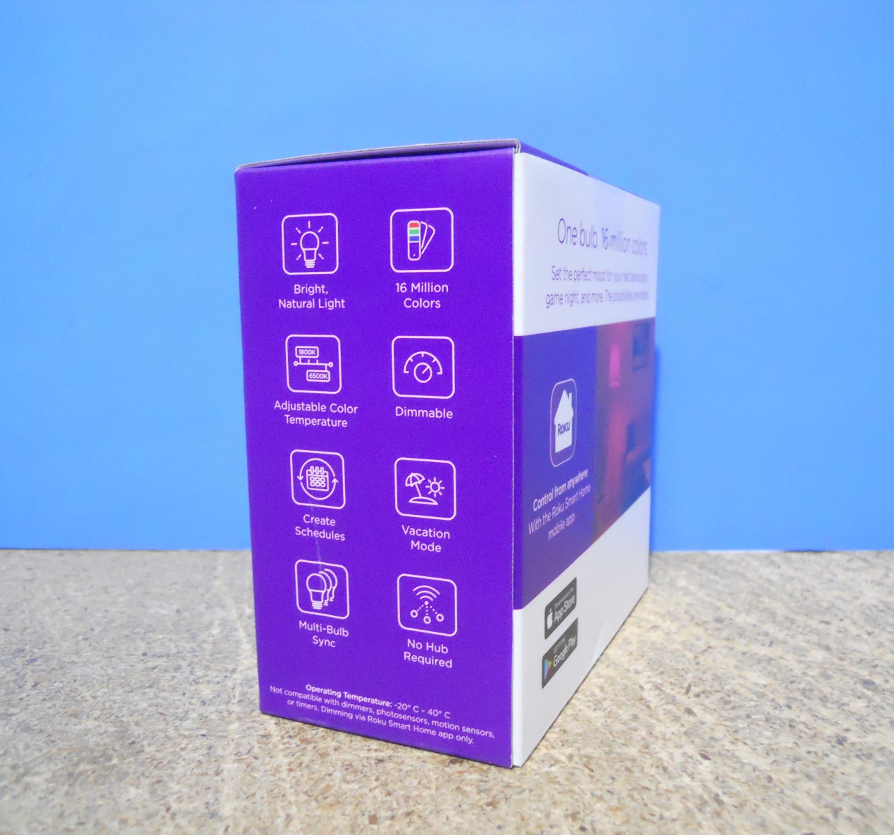 Roku Smart Home Smart Bulb SE (Color) 2-Pack with 16 Million Color Options 12 W