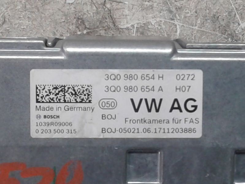 Camera/Projector Camera Windshield Mounted Fits 17-19 AUDI A3 2151775
