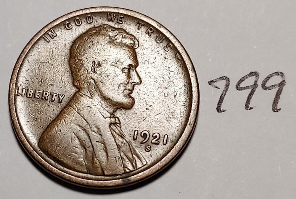 1921-S Lincoln Wheat Cent #799