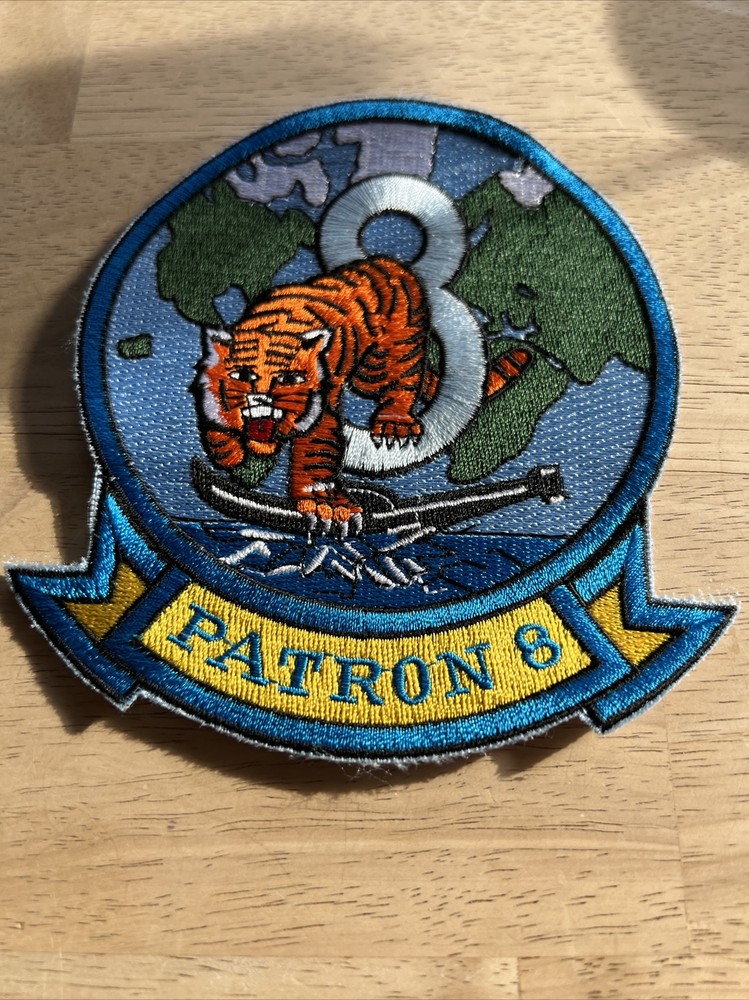 Patron 8 USN US Navy Submarine Attack Fighter 8th Pilot Squadron Patch